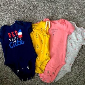 Spring/summer onesies for three month old